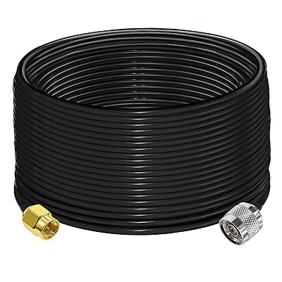 RG58 SMA から N タイプ同軸ケーブル、低損失 SMA オスから N タイプ オス アンテナ延長ケーブル、50 オーム N タイプ SMA 同軸ケーブル 65.6 フィート (20 メートル)、3G 4G LTE アンテナ アマチュア無線用 RG58 SMA から N タイプ同軸ケーブル、低損失 SMA オスから N タイプ オス アンテナ延長ケーブル、50 オーム N タイプ SMA 同軸ケーブル 65.6 フィート (20 メートル)、3G 4G LTE アンテナ アマチュア無線用