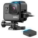 フレームマウント 保護用ケース GoPro用 ハウジング レンズキャップ付き ゴープロ Hero 5, Hero 6, Hero 7 Black/Silver/White, Hero (2018) カメラに適用