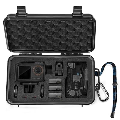 DJI Osmo Action 5 Pro、DJI Osmo Action 4、Osmo Action 3カメラケーストラベルハードキャリングケース収納できますDJI アクション3の他のDJI Osmo Action 3アクセサリー （軽量、防水性と