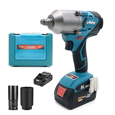 20V 4.2Ah コードレスインパクトレンチキット750Nm(550 ft-lb)、1/2インチ、ディープインパクトソケッ..