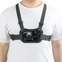 チェストマウント ハーネス ゴープロ GoPro用アクセサリー 調節可能 チェスティー ストラップ Hero 12 11 10 9 8 7 6 5 Sessio...