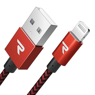 iPhoneライトニングケーブル 【iPhone対応 / Apple MFi認証】 赤 1m 高耐久ナイロン編み製 iPhoneライトニングケーブル 【iPhone対応 / Apple MFi認証】 赤 1m 高耐久ナイロン編み製