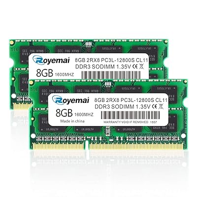 16GB PC3L-12800S DDR3L-1600 DDR3 1600MHZ SO-DIMM 8GB×2枚組 204ピン CL11 メモリモジュール ートPC用メモリ DDR3L対応モデル（電圧1.35V & 1.5V 両対応)