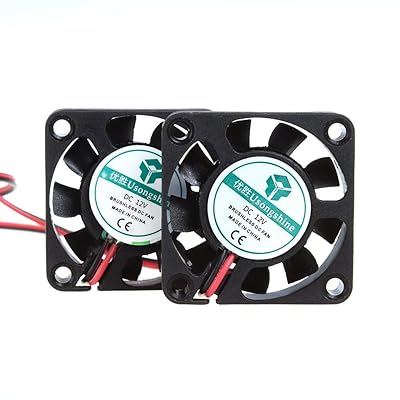 2点セット 4010サイレント ブラシレス冷却ファン 2ピンブラシレス4CMファンDC 12V 0.1A 40mm X 40mm X ..