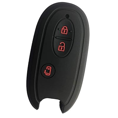 ZIAN スズキ 車用 スマートキーケース MK32スペーシア/DA17エブリイ/HA25・HA36アルト/ワゴンR/パレット/ソリオなど (ブラック)