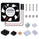 Raspberry Pi 4ファン、Raspberry Pi冷却ファン30x30x7mm DC 5VブラシレスCPU冷却ファン、7個のRaspberry Piヒートシンク付き、Raspberry Pi 4モデルB / 3B + / Pi 3 / Re(2)