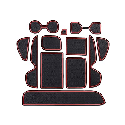 トヨタ RAV4 5代目 2019 2020車種専用設計 ドアポケットマット インテリアラバーマット ノンスリップマット フロアマット 保護ゴムマット 内装パーツ 耐久性 防水 汚れ防止 車の滑り止め アクセサリー 保護カバー (赤)