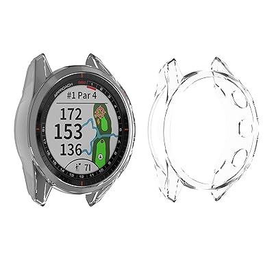 2個 ガーミン用 Approach S62用 ケース GARMIN用 Approach S62用 保護ケース カバー 5色可選 ソフトTPU製 半透明 プロテクターカバー 耐衝撃 薄型 軽量 指紋防止 黄変防止 (クリア)