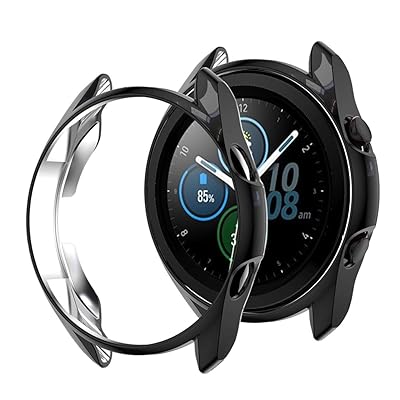 Samsung Galaxy Watch 3 45mm ケース ソフトケース全面保護 耐衝撃 柔らかい メッキ 脱着簡単 TPU ウオッチ 保護ケース 超薄型 カバー Galaxy Watch 3 45mm バンパー 対応(ブラック) Samsung Galaxy Watch 3 45mm ケース ソフトケース全面保護 耐衝撃 柔らかい メッキ 脱着簡単 TPU ウオッチ 保護ケース 超薄型 カバー Galaxy Watch 3 45mm バンパー 対応(ブラック)