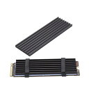 M.2 SSDヒートシンクキット アルミ合金ヒートシンク 2部セット 導熱シート NVMe2280 パソコン PS5