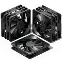 Novonest PCケースファン 120mm 静音 高性能 冷却 ファン 3ピン コネクタ 12cm ファン 薄型 5本1セット 真っ黒「NK12BK3-5」