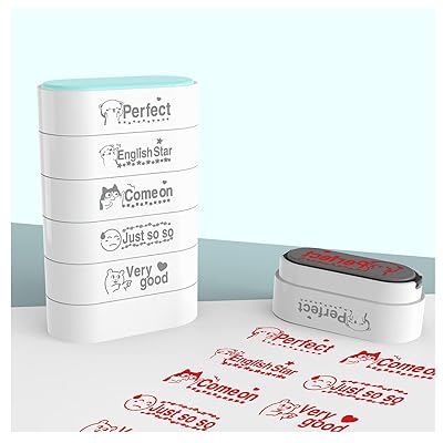 ごほうびスタンプ5個セット先生スタンプ教師用評価スタンプご褒美スタンプ 教師用スタンプ 奨励印章 英語勉強 先生スタンプ 評価印セット かわいい 日記スタンプ 賞賛スタンプ