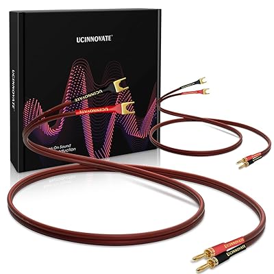 HiFi OFCスピーカーケーブル バナナプラグからジャンパースペード、バナナプラグからUフォークプラグ14..