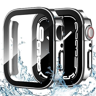【2023強化版】 for Apple Watch ケース Apple Watch ケース 対応 IP68完全防水 バンド 水泳・スポーツ専用 防水ケース 3D直角エッジデザイン Apple Watch Series6/SE/5/4 44mm対応 光 【2023強化版】 for Apple Watch ケース Apple Watch ケース 対応 IP68完全防水 バンド 水泳・スポーツ専用 防水ケース 3D直角エッジデザイン Apple Watch Series6/SE/5/4 44mm対応 光