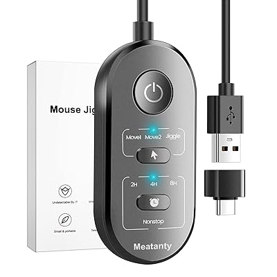 3 in 1 マウスジグラー USB マウスムーバー タイマー付き モード選択ボタンとON/OFFボタン分離型 mouse jiggler マウス 自動 動かす はマルチレール、ドライバなし、プラグアンドプレイ機能をサポートし、コンピュータをアクティ