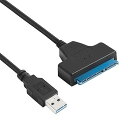 SATA-USB 変換ケーブル 2.5/3.5インチ SSD/HDD用 SATAケーブル 高速転送 SATA USB3.0変換ケーブル Windows/Mac ...