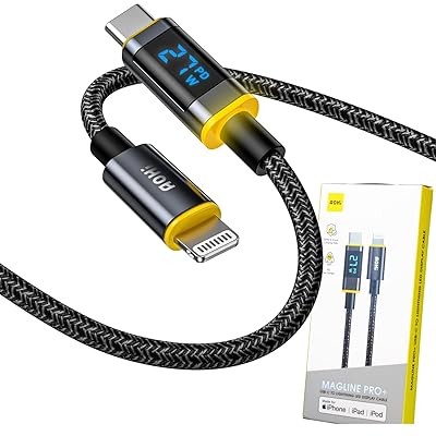 USB-C to Lightning ケーブル 27W 【急速充電/MFi認証/充電ステータスランプ】 タ...