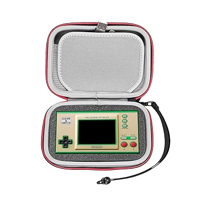 収納ケース　ゲーム&ウオッチ ゼルダの伝説/スーパーマリオブラザーズ 対応 (赤いジッパーケース1個のみ）
