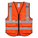 3M マルチポケット 反射ベスト オレンジメッシュ