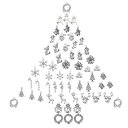 クリスマス 60個20種 チャーム サンタ クリスマスツリー 雪の結晶 チャーム 花 樹 ツリー 雪だるま パーツ フラワー 靴下 鈴 雪 ピアス 花びら スイ...
