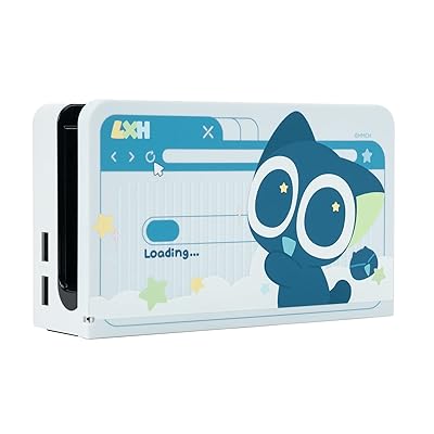SwitchOLEDドックカバー 羅小黒ライセンス ニンテンドースイッチOLEDドックカバー シリコン素材　取り付け簡単 汚れ防止 全面保護 羅小黒
