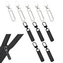 ファスナー 引き手 交換用 10個セット 金属製 ジッパー 交換 修理 部品 DIY 手芸 手作り 裁縫 服アクセサリー 簡単に取り付 カバン/財布/衣類/靴 ファスナー修理