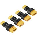 4個/ロット男性XT30 - 女性XT60プラグアダプターコンバーターコンパクトライト用ワイヤレスアダプター(ターンニードローンFPV用)