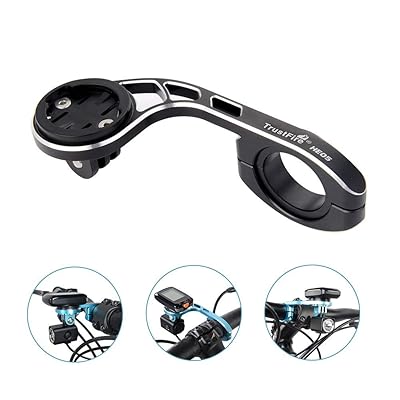 Garminマウント, ガーミン マウント Bryton マウント 自転車用マウント ライトホルダー コンピューター サイコン マウント 合金材 フロントマウント レックマウント ラケット ハンドル バー用 Garmin EdgeとGPS MTB ア