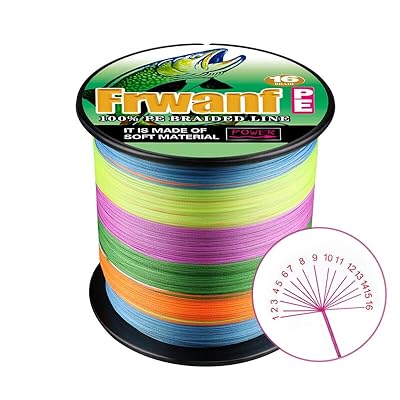 釣りライン PEライン 釣り糸 16編 マルチカラー 1000M 高強度 高感度 低伸度 高飛距離