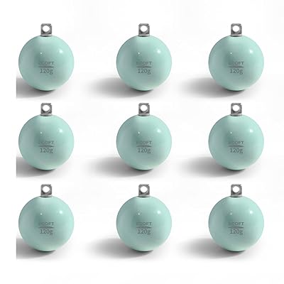 無鉛オモリ20g~200g球体ボール型丸玉釣りおもりコーティングされた釣りオモリシンカー深くまでに沈む錘..