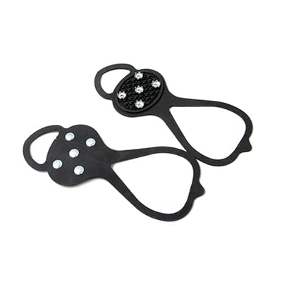 アイゼン 滑り止め 靴 雪 滑り止め チェーンスパイク 靴底取り付け型 着脱式スパイク 簡単装着 雪滑り..