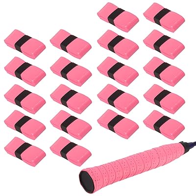グリップテープ ラケット用 20本入 グリップ滑り止め 衝撃吸収 吸汗 通気 多孔型 グリップ 交換 テニス/ゴルフ/バドミントン しっとりとした握り心地