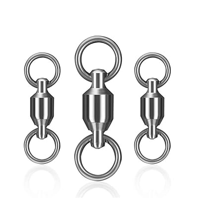 20個 ボールベアリングスイベル 高強度 ステンレス スイベル ルアー用スイベル 耐腐食 海釣り 釣り道具 渓流釣り 仕掛け