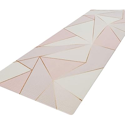 キッチンマット 台所低反発マット PVCロング床マット 塩化ビニル製 拭ける 滑り止め 抗菌 防炎 撥水 防音 ロボット掃除機対応 洗濯不要 45X240cm 厚さ10mm 三宅