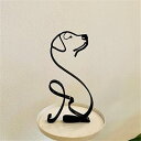 置物 インテリア おしゃれ 雑貨 韓国 DOG ARTワイヤーアート かわいい犬 イヌ 抽象 オブジェ アイアン モダン (ラブラドール)