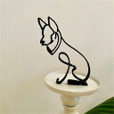 置物 インテリア おしゃれ 雑貨 韓国 DOG ARTワイヤーアート かわいい犬 イヌ 抽象 オブジェ アイアン モダン (猟犬)