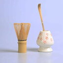 百本立茶筅&桜白の茶筅直し&茶杓 お抹茶 3点セット 茶道具(桜白)