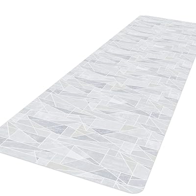 拭ける 透明 キッチンマット 完全防水 アルコール除菌剤OK 床傷防止 防炎 (45×120, クリスタル)