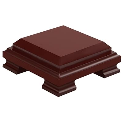 仏像 台座 木製 花台 香炉台 花瓶台 フラワースタンド 木製花台 盆栽置き 四角形 10X10X5.5CM 飾台 仏..