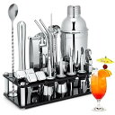 カクテルシェイカー 23点セット カクテル セット 道具 550ml カクテル シェイカー セット ステンレス製 cocktail set カクテルセット バー...