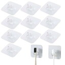 歯ブラシ フック【10個セット】粘着 透明クリア 壁掛け 歯ブラシホルダー 強力 収納フック きれいに 清潔 収納フック 省スペース