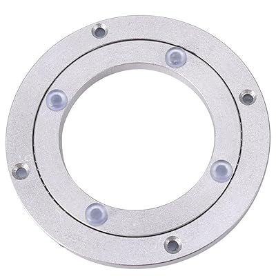 回転台 回転盤 アルミ合金 丸型棚 ターンテーブル ターンテーブル可 円卓向け ラウンドダイニングテーブル なめらか 回転プレート （120mm）