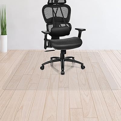 チェアマット 透明マット 150x120cm 床保護シート 正方形 PVC キズ防止 滑り止め 机下 椅子 家具 床暖房 対応 オフィス (150x120cm)