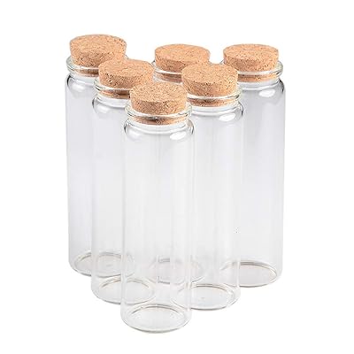 コルクの蓋付き透明なガラス瓶-スパイス、キャンディ、キャンドル作りに適したウェディングプレゼント-90 ml[12枚入り]