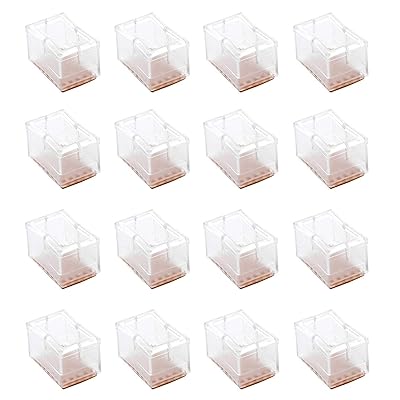 椅子足カバー シリコーン 椅子脚カバー イス足カバー(16個セット 長角-長さ46-52mm;幅27-32mm の椅子脚..