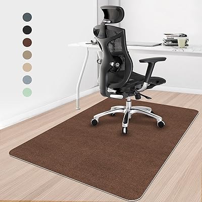 【 限定ブランド】チェアマット フロアマット 床保護マット 120×90cm 滑り止め pvcマット 厚み4mm 静音吸音 丸洗い可能カッ ト 多機能 畳保護 オフィスホーム保護パッド (ブラウン)