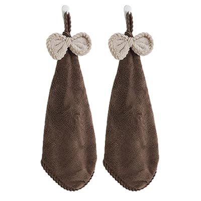 お手拭きタオル ループ付きタオル 2枚セット 可愛い蝶結び付き ハンドタオル 吸水 速乾 タオル 手拭き..