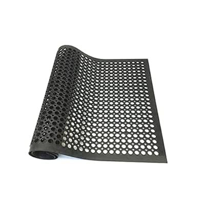 ゴムマット 有孔 屋内外の滑り止めマット マット穴あき ゴムマット 厨房 150 x 90cm 業務用玄関マット 排水マット ゴム ドアマット