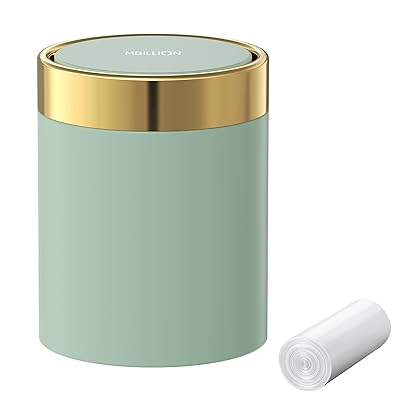 卓上ゴミ箱 小さい おしゃれ 蓋付きゴミ箱 サニタリーボックス 生ゴミ箱 ミニ丸形ごみ箱1.5L 3