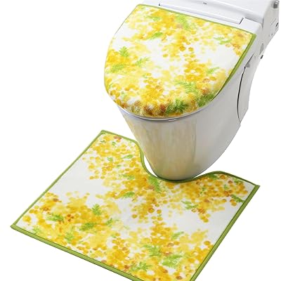 トイレタリー (トイレマット&フタカバー セット, ミモザ)